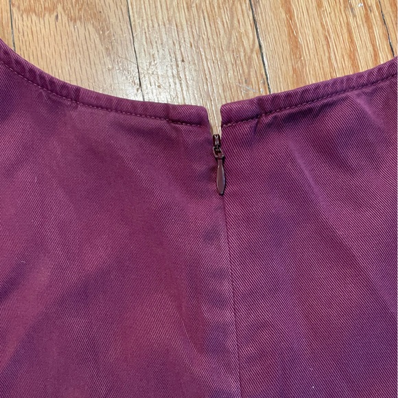 10 Tree Drop Waist Maroon Tank Top Romper with Tie Waist - Size L - Picture 4 of 6